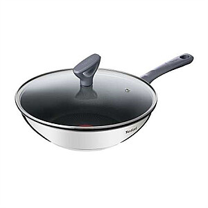 Tefal G7309955 Daily Cook Wok keptuvė su dangčiu, 28 cm, pilka