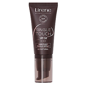 LIRENE Single Touch SPF50 увлажняющая покрывающая основа 02 Natural 30 мл