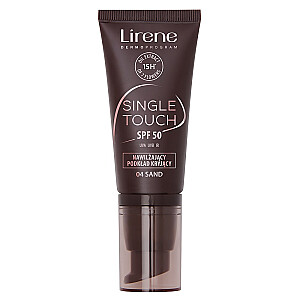 LIRENE Single Touch SPF50 nawilżający podkład kryjący 04 Sand 30ml