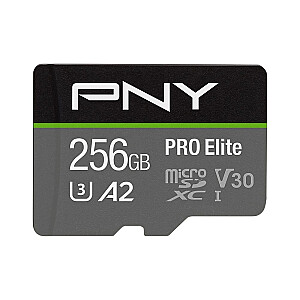 PNY PRO Elite microSDXC 256 ГБ + адаптер SD