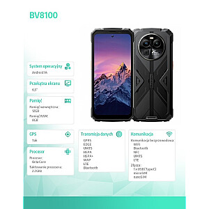 Išmanusis telefonas Blackview BV8100 Black