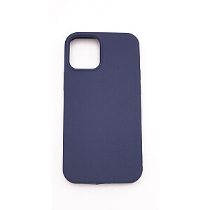 Evelatus Apple iPhone 12 mini Премиум мягкий на ощупь силиконовый чехол Midnight Blue