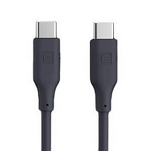 Кабель Evelatus USB C - USB C силиконовый 1.2M 60W / 20V3A серый