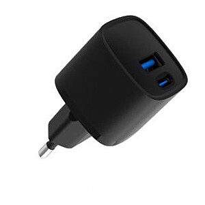 Зарядное устройство Evelatus USB-A и USB-C 30 Вт макс. / ЕС, черное