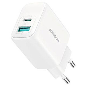 Joyroom 20W Dual-Port (USB A+ USB C) Charger (EU) White