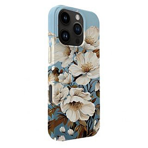 Корпус Apple iPhone 16 Pro Slim от Evelatus с индивидуальным дизайном Magsafe Flower Blue