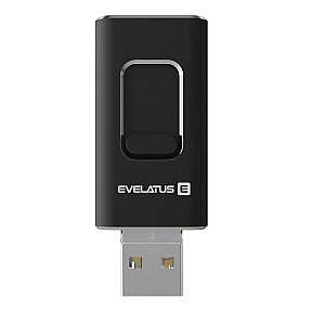 Evelatus USB Flash 4in1 32GB EFD03 (USB,Micro,Type C and iPhone) Black