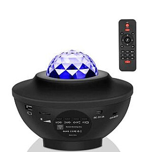 Elight S1 Star Galaxy Sky projector with Bluetooth speaker USB / Micro SD Play Remote Black