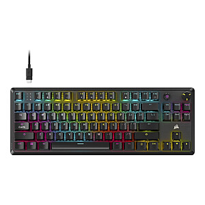 Corsair K70 CORE TKL | Tenkeyless mechaninė žaidimų klaviatūra | Laidinis | NA | Juoda | 0,973 g | MLX RED