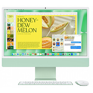 iMac 24 cale: M4 8/8, 16GB, 256GB SSD - Zielony