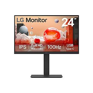 LG 24BA650-B | 23,8 colio | IPS | 16:9 | 100 Hz | 5 ms | 1920 x 1080 pikselių | 250 cd/m² | HDMI prievadų kiekis 1 | Juoda