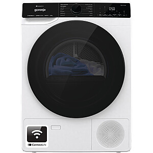 Gorenje džiovintuvas | DPNA83WIFI | Energijos vartojimo efektyvumo klasė A+++ | Pakrovimas iš priekio | 8 kg | LED | Gylis 62,5 cm | Wi-Fi | Baltas