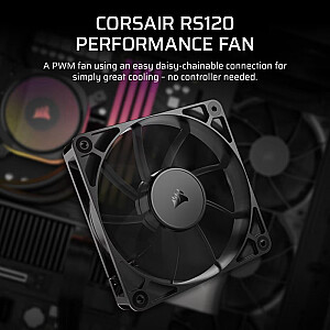 CORSAIR Löfter 120*120*25 RS120 PWM viena pakuotė