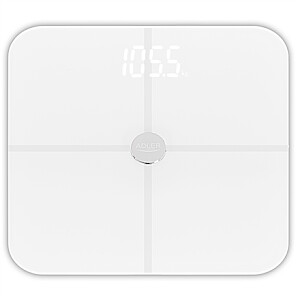 Adler Smart Bathroom Scale | AD 8187 | Maximum weight (capacity) 180 kg | Accuracy 100 g | Body Mass Index (BMI) measuring | White