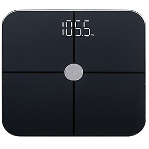 Adler Smart Bathroom Scale | AD 8187 | Maximum weight (capacity) 180 kg | Accuracy 100 g | Body Mass Index (BMI) measuring | Black