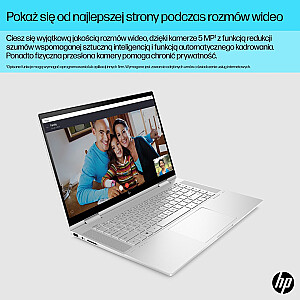 HP Envy 15-ES2050WM i5-1240P 15.6" FHD сенсорный 16 ГБ SSD512 BT BLKB FPR x360 Win11 натуральный серебристый (REPACK) 2 года