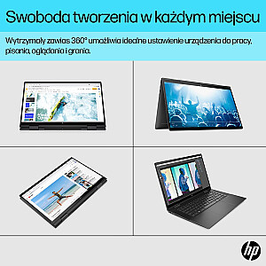 HP Envy 15-ES2050WM i5-1240P 15.6" FHD сенсорный 16 ГБ SSD512 BT BLKB FPR x360 Win11 натуральный серебристый (REPACK) 2 года