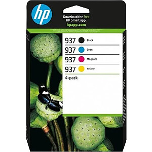 Набор чернил HP из 4 картриджей HP 937 CMYK (6C400NE)