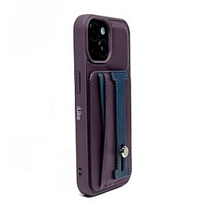 iLike Apple iPhone 14 LEATHER POCKET STAND COVER Purple