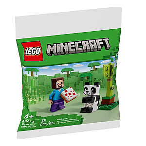 LEGO Minecraft 30672 Steve'as ir mažoji panda