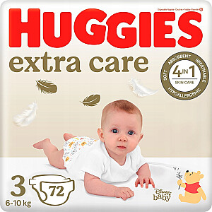 Подгузники Huggies HUGGIES EXTRA CARE 3, 6-10 кг, 72 шт., 2590051