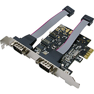„LogiLink 2x“ nuoseklusis prievadas prie PCIe valdiklio (PC0031)