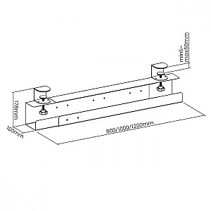 Organizer podbiurkowy na kable, MC-333 max 5kg