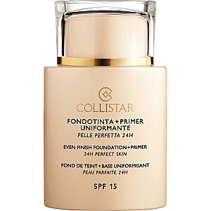 COLLISTAR Even Finish Foundation+ Primer 24 Тональный крем для лица Perfect Skin 05 Янтарь 35 мл