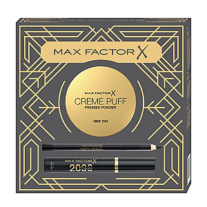 MAX FACTOR SET Creme Puff matowy puder do twarzy + Mascara 2000 Calorie tusz do rzęs + Kohl Pencil kredka do oczu