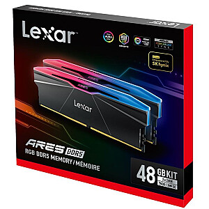 Память ПК DDR5 ARES RGB 48ГБ(2*24ГБ)/7600 черная