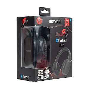 Belaidės ausinės MAXELL Bluetooth HD1 BASS USB-C