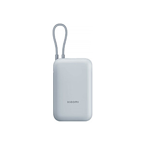 „Xiaomi Power Bank“ (integruotas kabelis) | 10000 mAh | USB-A/USB-C/USB-C laidas | Ledo mėlyna