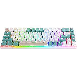 Klawiatura mechaniczna VEXX GK-084 podświetlenie RGB Biała 