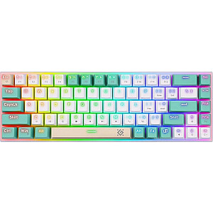 Klawiatura mechaniczna VEXX GK-084 podświetlenie RGB Biała 