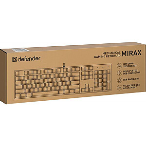 Механическая клавиатура MIRAX GK-352 с RGB-подсветкой, черная 