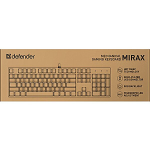 Механическая клавиатура MIRAX GK-352 с RGB-подсветкой, черная 