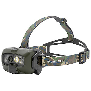 Ledlenser HF8R Core RGB Camouflage - LED žibintuvėlis ant galvos, žalias