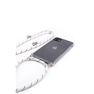 Evelatus Apple iPhone 11 Silicone Transparent with Necklace TPU Strap Transparent