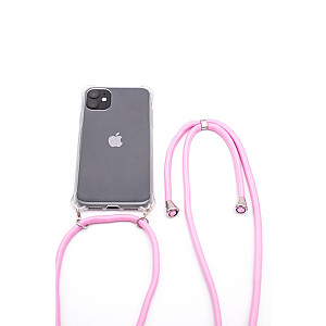 Evelatus Apple iPhone 11 Pro Silicone Transparent with Necklace TPU Strap Transparent