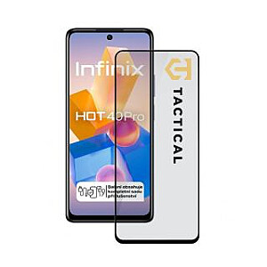 Тактический - Тактический стеклянный щиток 5D для Infinix Hot 40 Pro Black