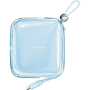 Joyroom Jelly Series JR-L003 10000мАч 22,5Вт со встроенным Lightning-кабелем синий