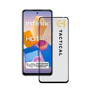 Tactical - Тактический стеклянный щиток 5D для Infinix Hot 40i Black