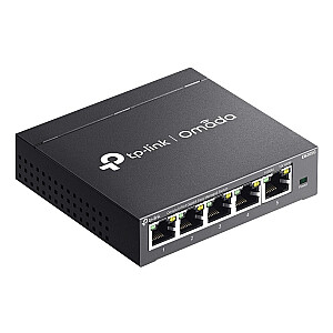 Tinklo jungiklis TP-Link Omada ES205G valdomas Gigabit Ethernet (10/100/1000) juodas