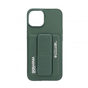 iLike Apple iPhone 15 LEATHER HIDDEN POCKET STAND COVER Green