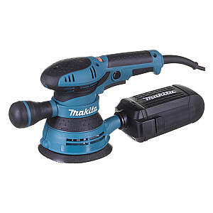 Makita atsitiktinis orbitinis šlifuoklis, 300 W, 125 mm, 4000-12000 min-1, 2,8 mm, 1,4 kg Tiekimas