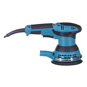 Makita atsitiktinis orbitinis šlifuoklis, 300 W, 125 mm, 4000-12000 min-1, 2,8 mm, 1,4 kg Tiekimas