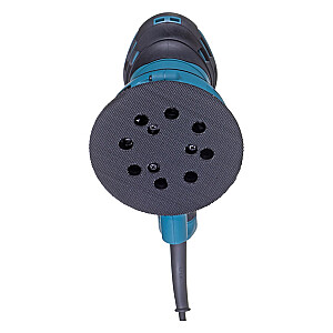 Makita atsitiktinis orbitinis šlifuoklis, 300 W, 125 mm, 4000-12000 min-1, 2,8 mm, 1,4 kg Tiekimas