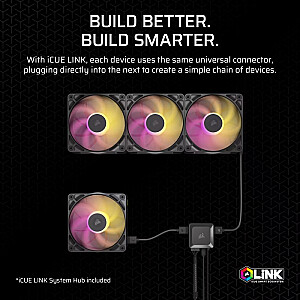 Комплект с тремя вентиляторами iCUE LINK RX120 MAX RGB 120 мм 