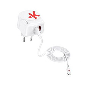 Skross USB Charger AC45PD + USB-C кабель USB зарядное устройство 45 Вт в помещении, сетевая розетка Макс. выходной ток 4,05 А USB 3.2 Белый