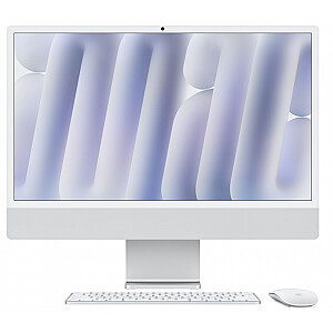 iMac 24 дюйма: M4 10/10, твердотельный накопитель 24 ГБ, 512 ГБ — серебристый